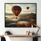 Autumn Hot Air Balloon Charm - Hot Air Balloon Canvas Wall Art