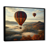 Autumn Hot Air Balloon Charm - Hot Air Balloon Canvas Wall Art