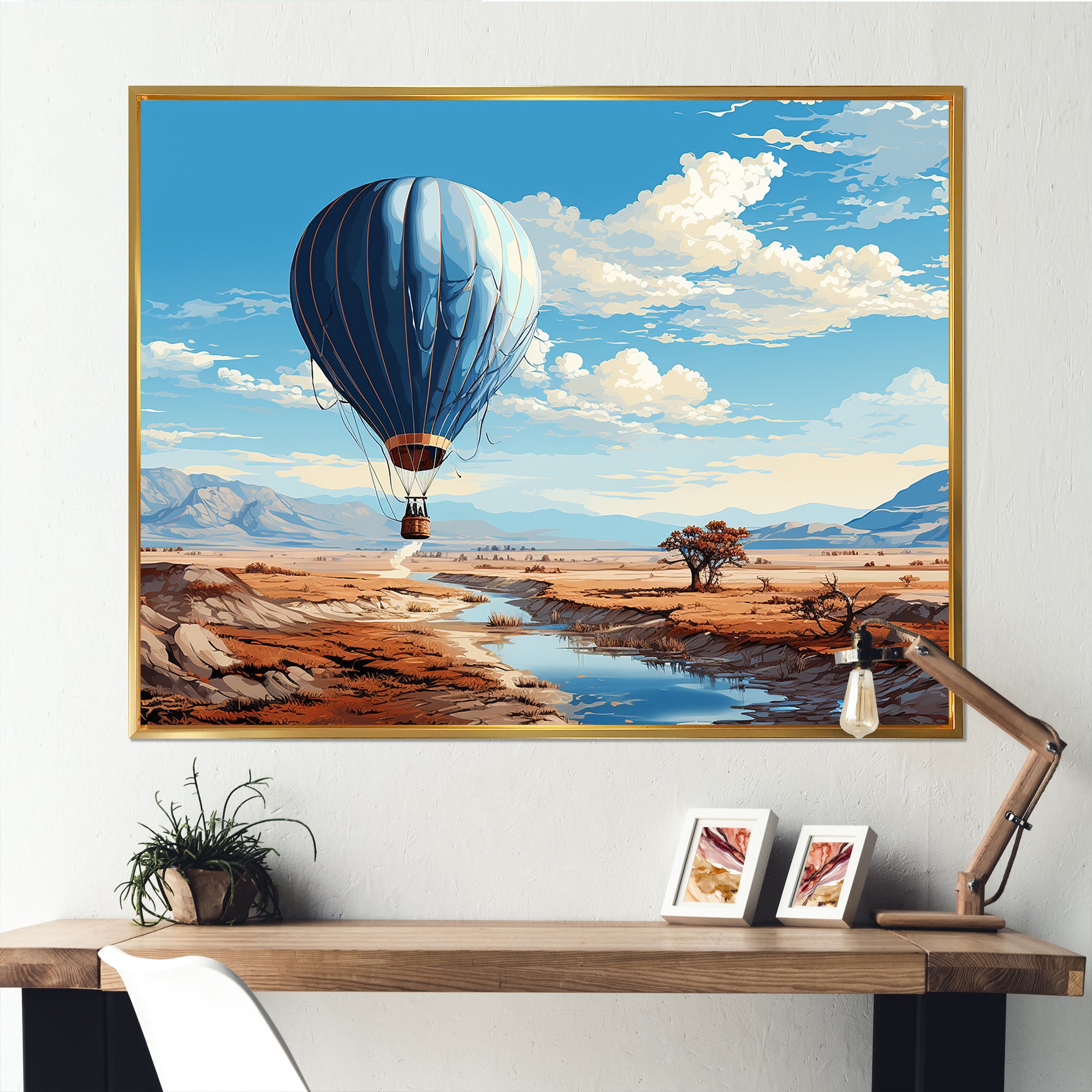 Hot Air Balloon Adventure Dessert - Hot Air Balloon Canvas Wall Art