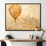 Minimalism Hot Air Balloon Journeys - Hot Air Balloon Canvas Wall Art