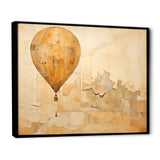 Minimalism Hot Air Balloon Journeys - Hot Air Balloon Canvas Wall Art