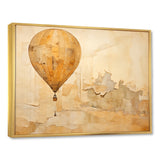 Minimalism Hot Air Balloon Journeys - Hot Air Balloon Canvas Wall Art