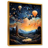 High Flying Fantasy Hot Air Balloon Adventure - Hot Air Balloon Canvas Wall Art