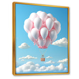 Sky high Balloon Whimsy - Hot Air Balloon Canvas Wall Art