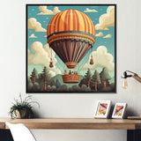 Floating Dreamscape Hot Air Balloon - Hot Air Balloon Canvas Wall Art