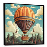 Floating Dreamscape Hot Air Balloon - Hot Air Balloon Canvas Wall Art