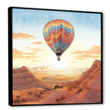 Floating Dessert Dreamscape Hot Air Balloon - Hot Air Balloon Canvas Wall Art