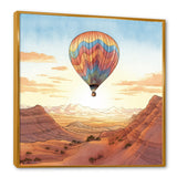 Floating Dessert Dreamscape Hot Air Balloon - Hot Air Balloon Canvas Wall Art