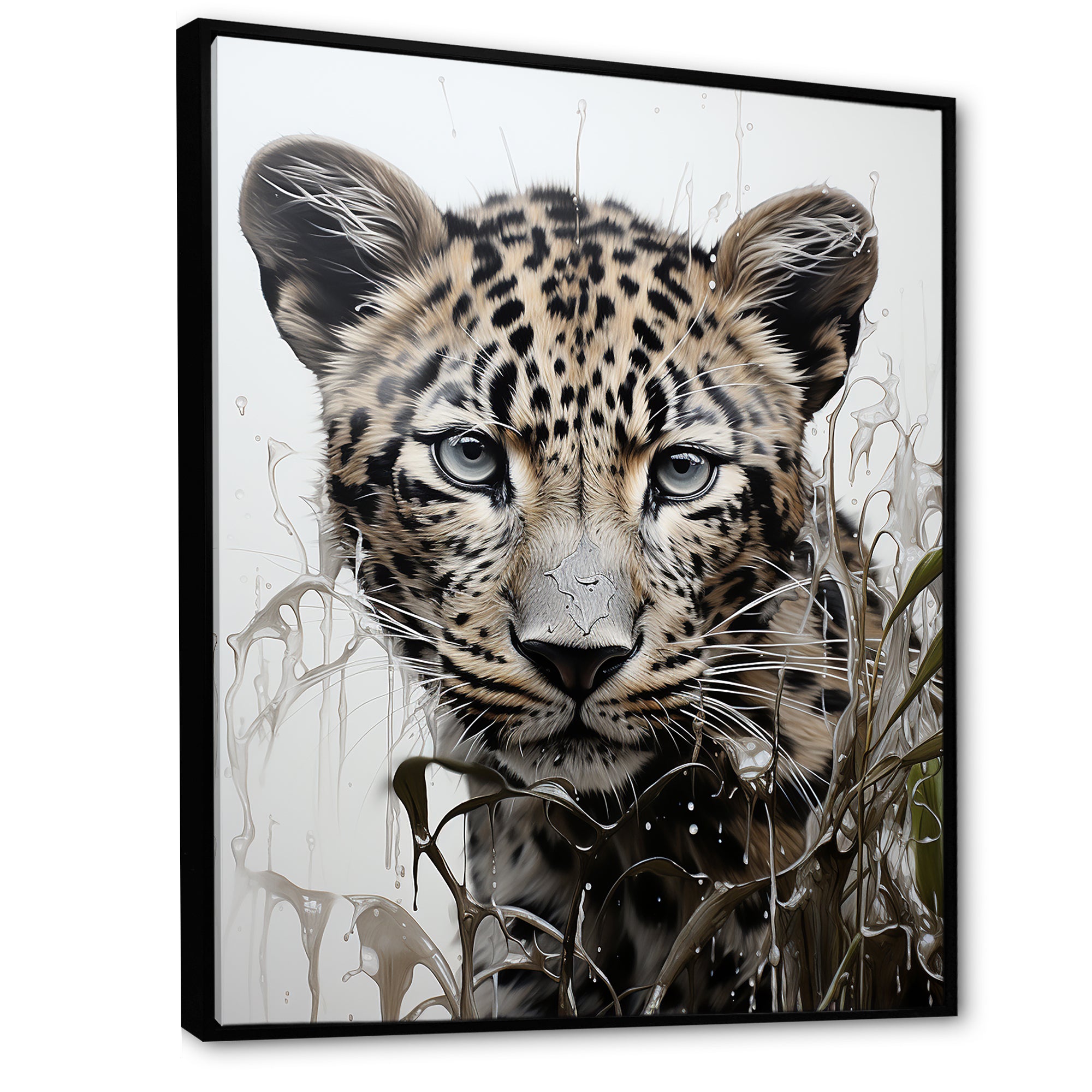 Monochrome Intrigue Leopard Royalty - Leopard Wall Art Prints