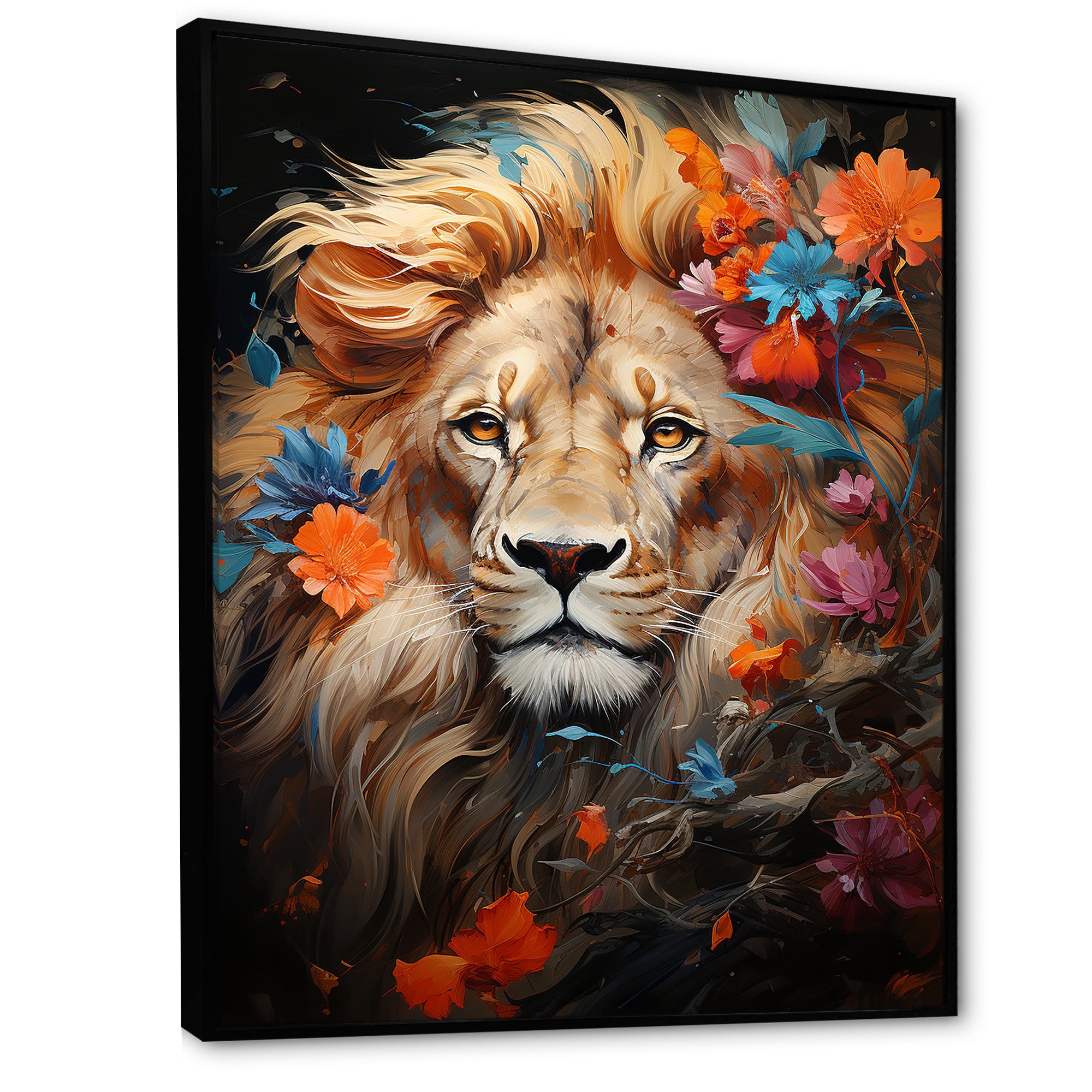 Eternal Majesty Lion Timeless Gaze - Lion Wall Decor