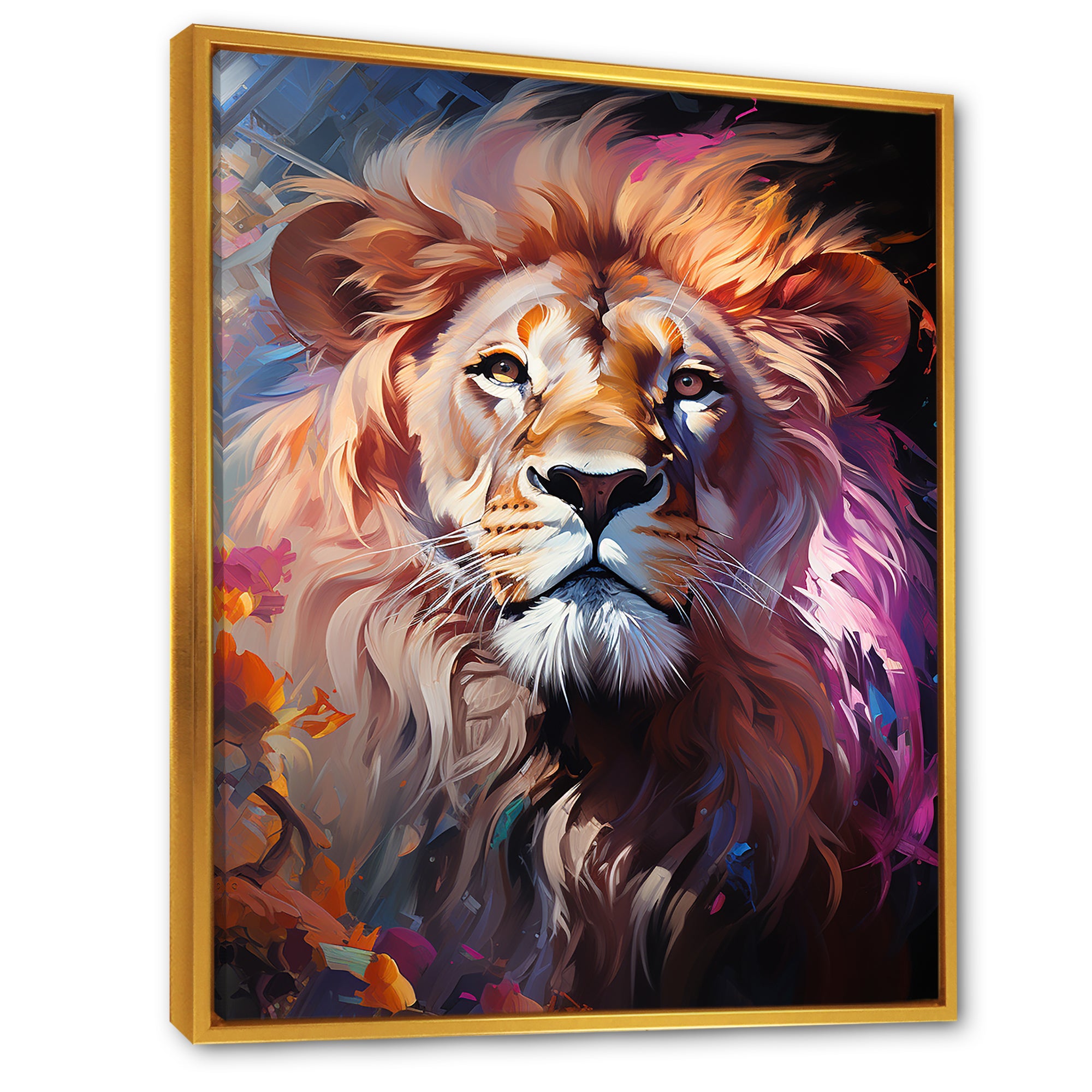 Lion Sun Kissed Mane Sovereign - Lion Wall Decor