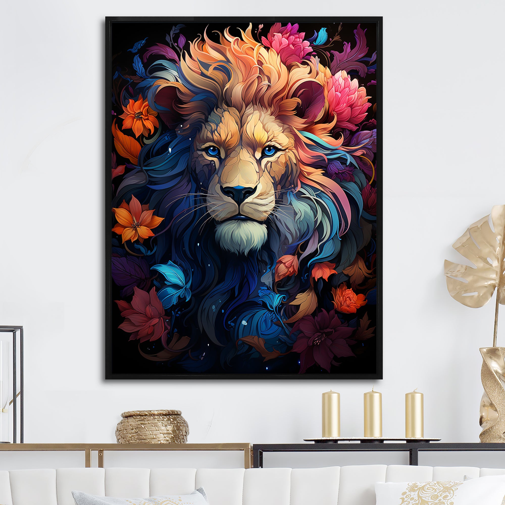 Lions Twilight Monarch - Lion Wall Art Prints