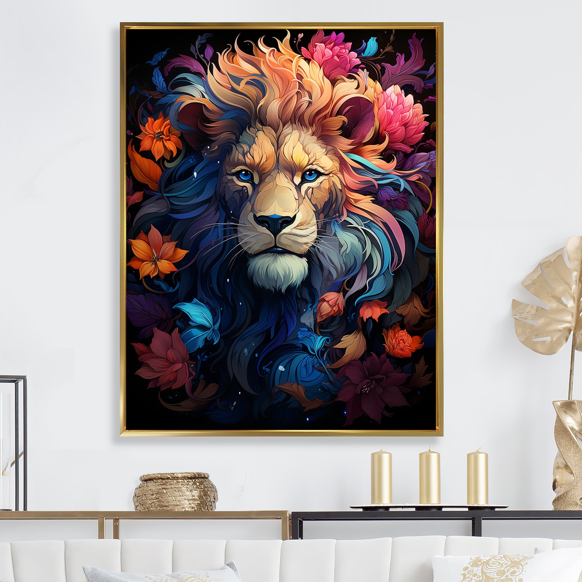 Lions Twilight Monarch - Lion Wall Art Prints