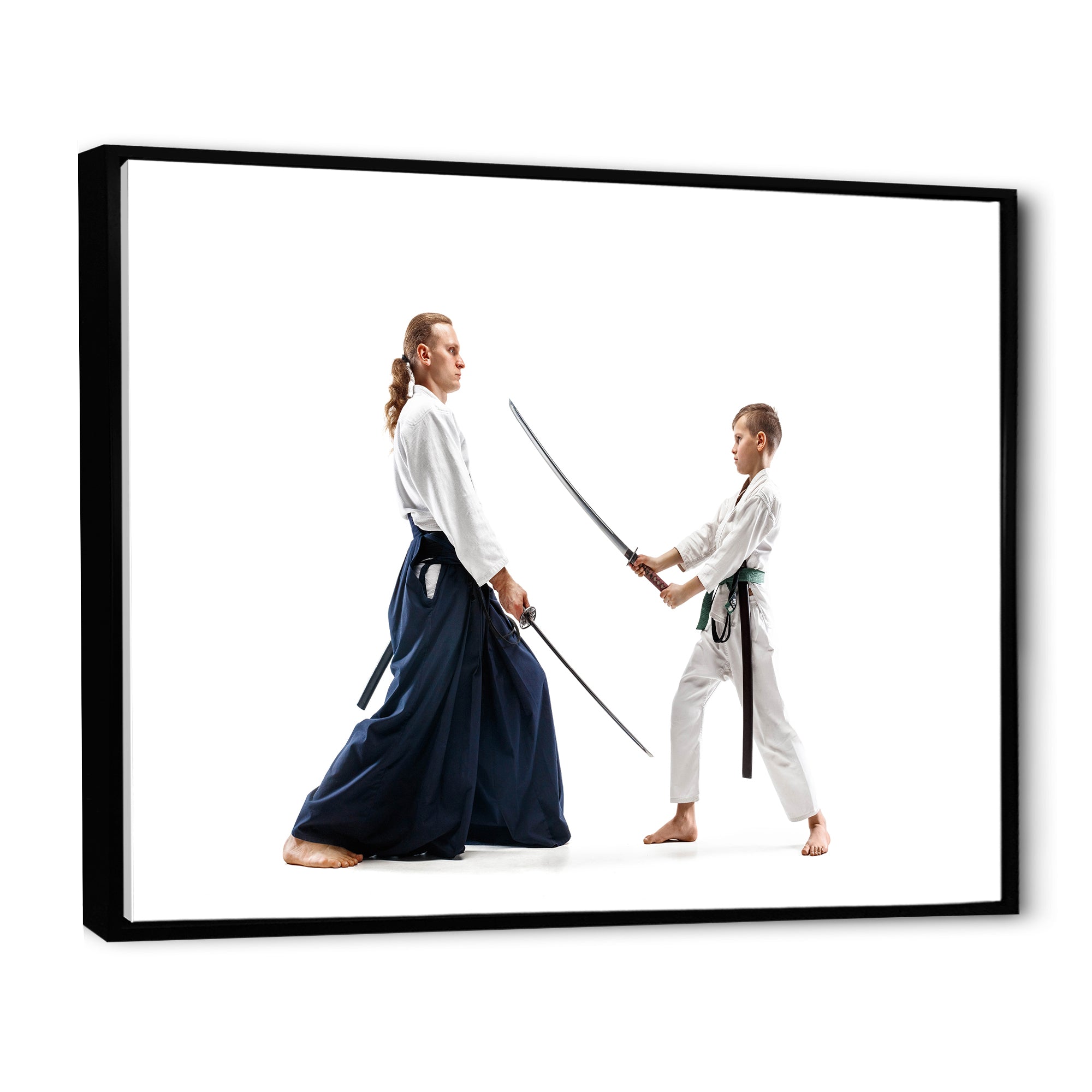 Martial Arts Teen Boy Fight Training Studio I - Martial Arts Canvas Wall Art