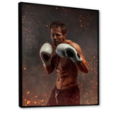 Portrait Martial Arts Fighter - Martial Arts Canvas Wall Art