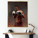 Portrait Martial Arts Fighter - Martial Arts Canvas Wall Art