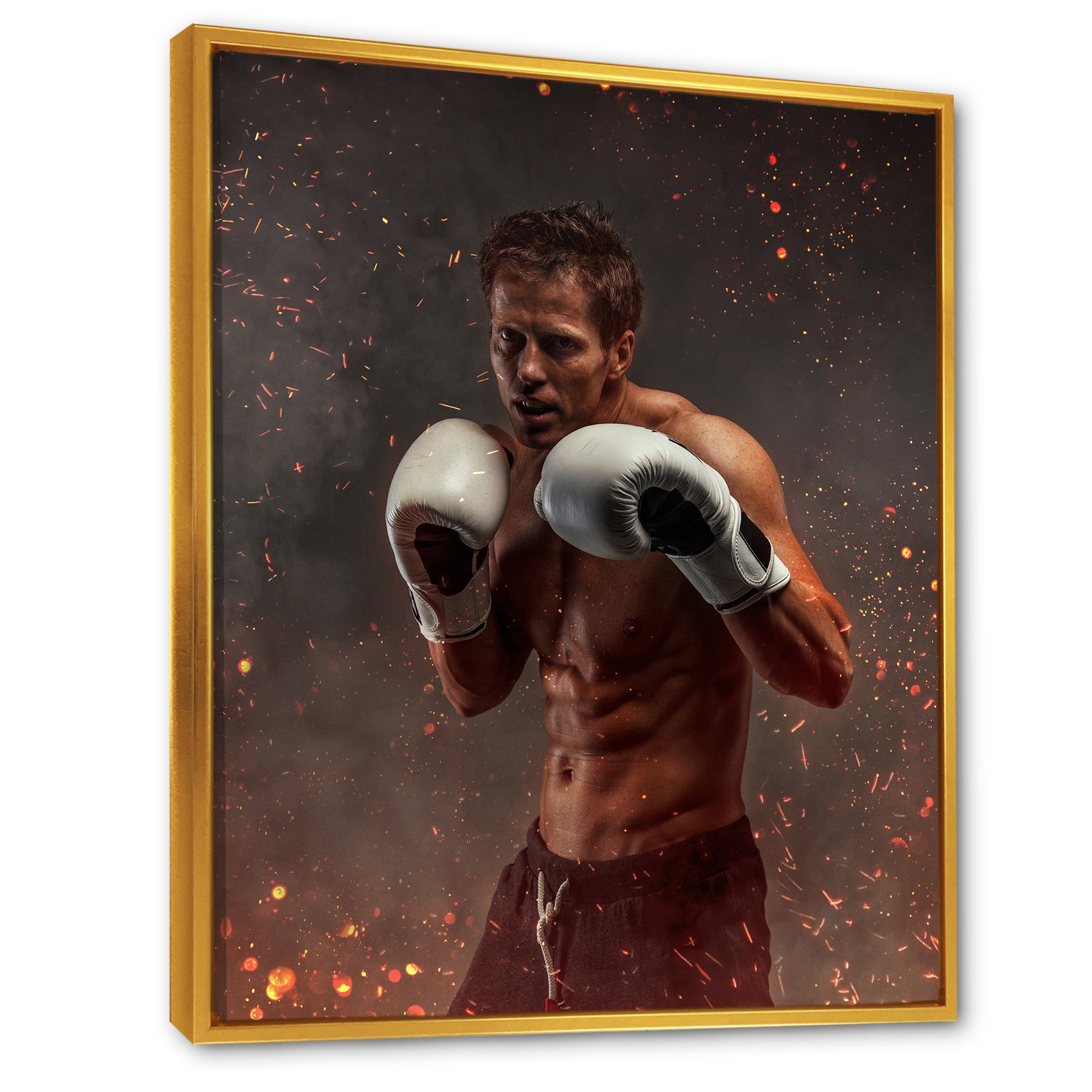 Portrait Martial Arts Fighter - Martial Arts Canvas Wall Art