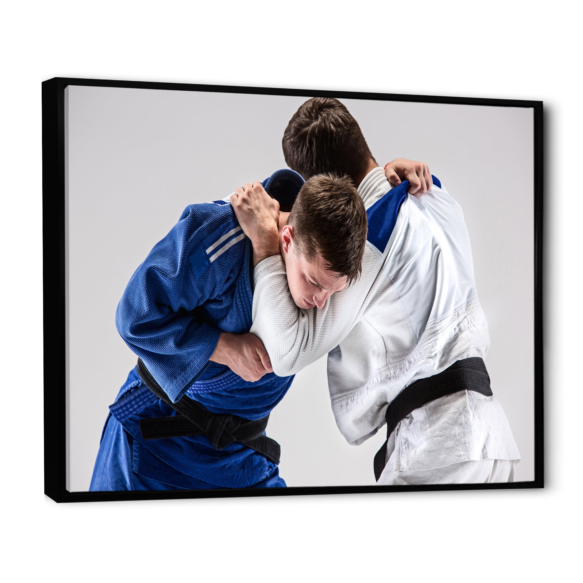 Fighting Judokas Martial Arts - Martial Arts Canvas Wall Art