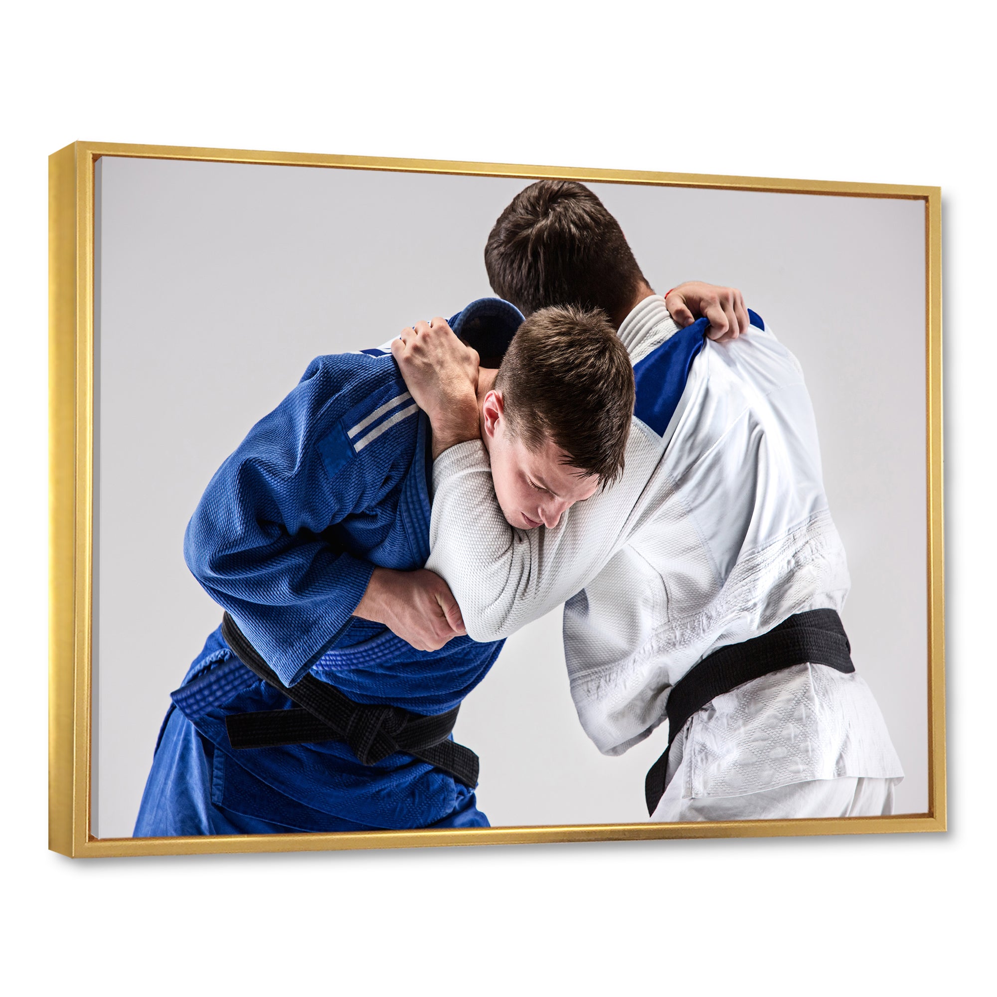 Fighting Judokas Martial Arts - Martial Arts Canvas Wall Art