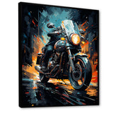 Classic Lavish Motor Bike - Motorcycle Canvas Wall Art