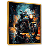Classic Lavish Motor Bike - Motorcycle Canvas Wall Art