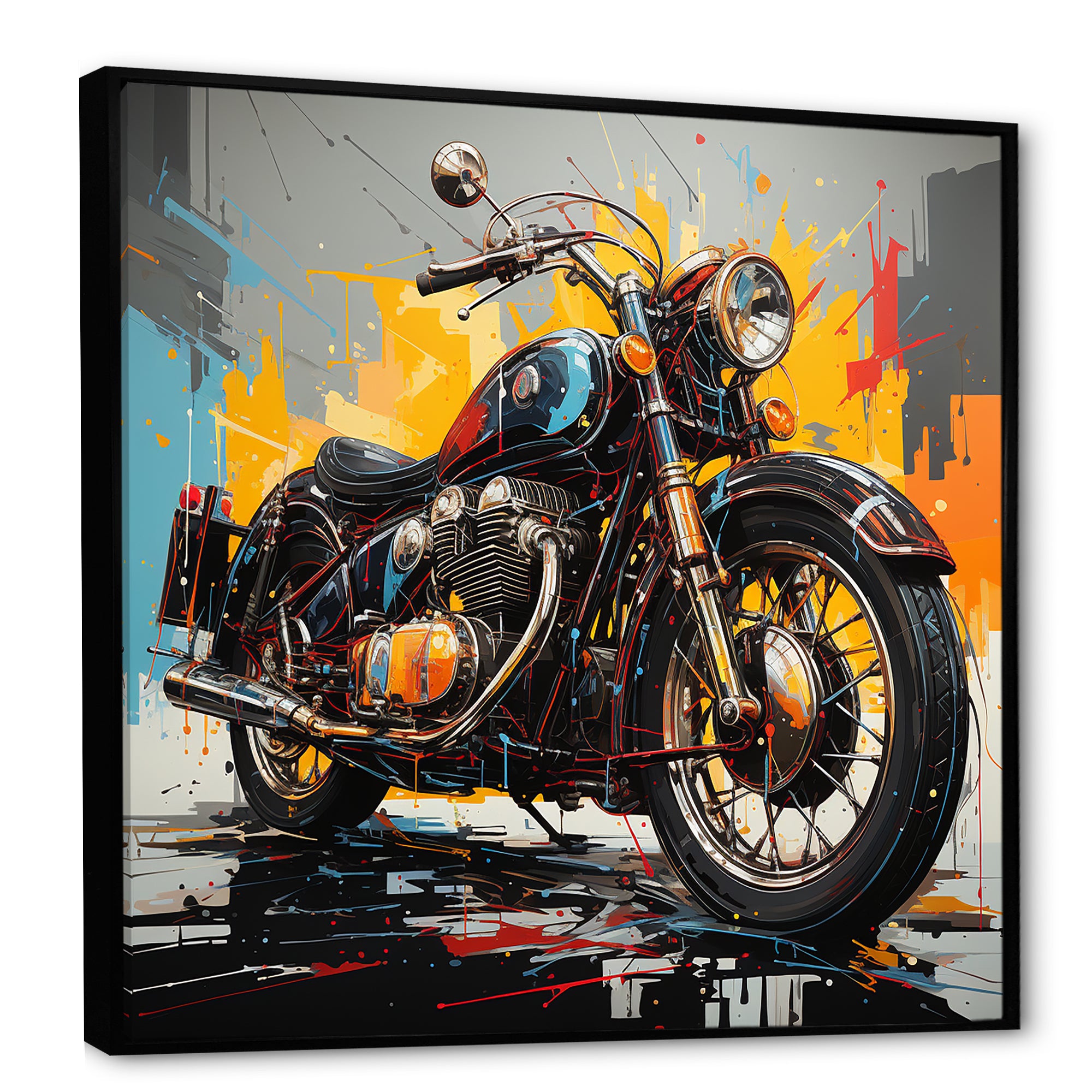 Motorcycle Dreams On The Road - Motorcycle Canvas Wall Art