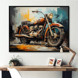 Rustic Motorcycle Odyssey - Motorcycle Canvas Wall Art