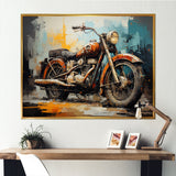 Rustic Motorcycle Odyssey - Motorcycle Canvas Wall Art