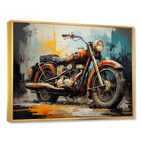 Rustic Motorcycle Odyssey - Motorcycle Canvas Wall Art