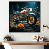 Rustic Motorcycle Bike Memory - Motorcycle Canvas Wall Art