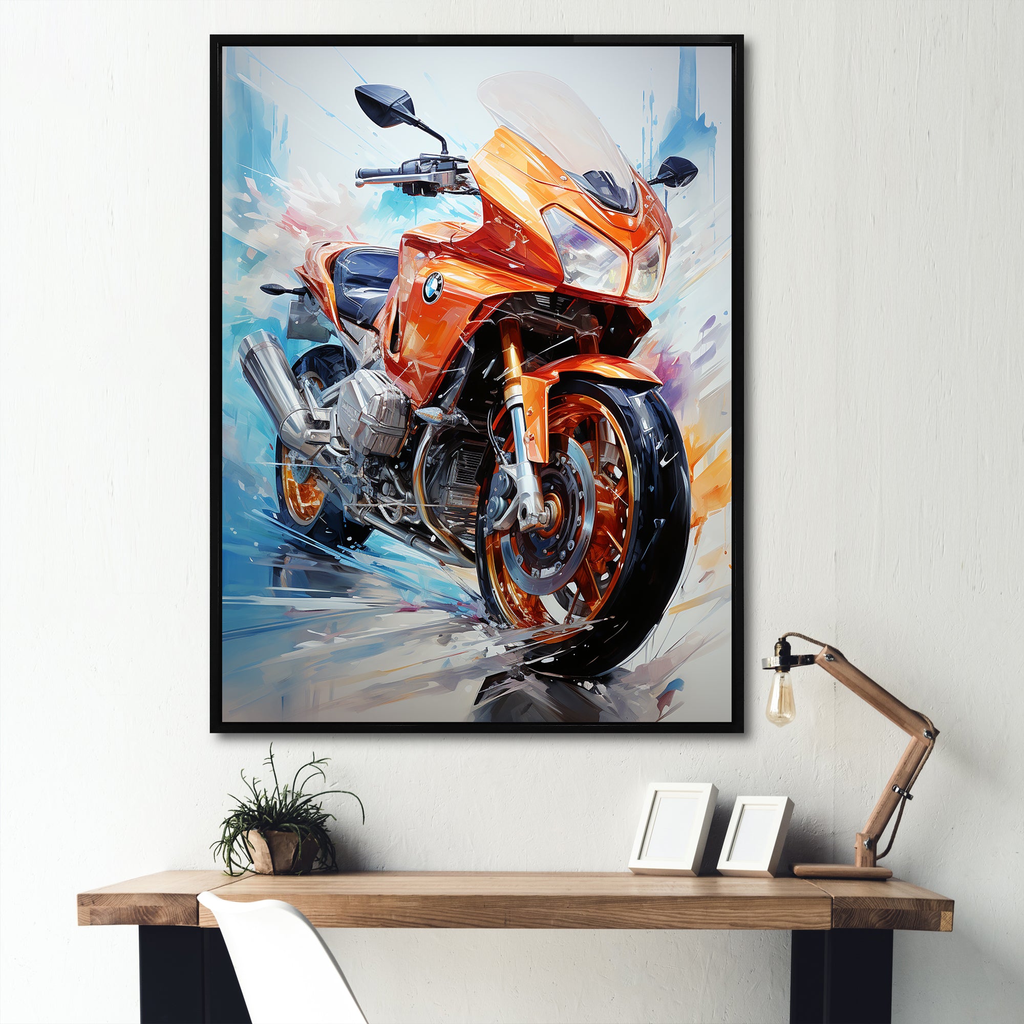 Velocity Speed Bike Fury - Motorcycle Canvas Wall Art