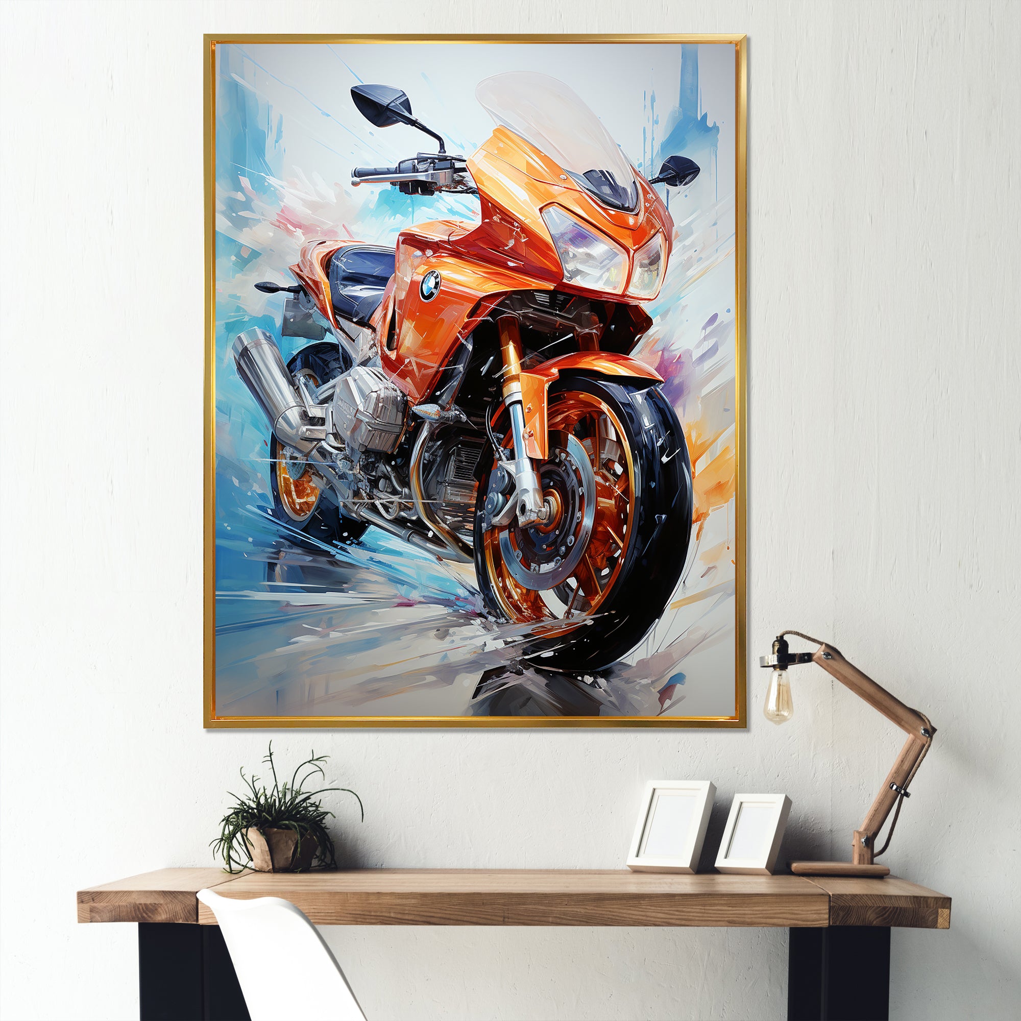 Velocity Speed Bike Fury - Motorcycle Canvas Wall Art