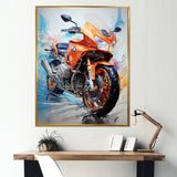 Velocity Speed Bike Fury - Motorcycle Canvas Wall Art