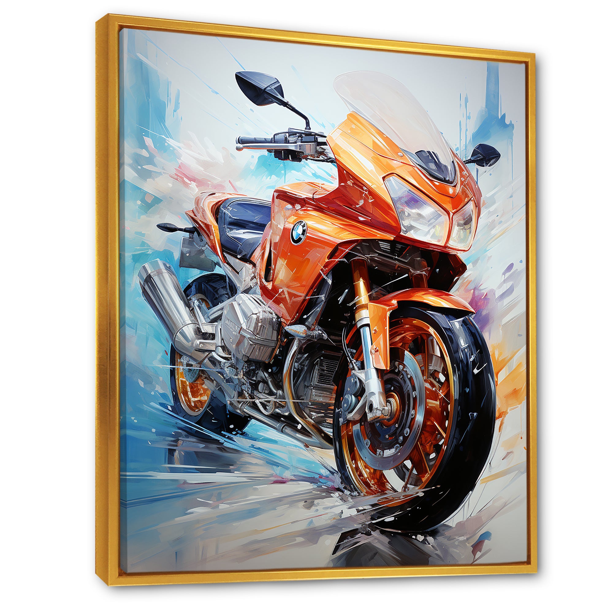 Velocity Speed Bike Fury - Motorcycle Canvas Wall Art