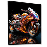 A Speed Motorcycle Adventure - Motorcycle Canvas Wall Art