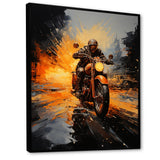Yellow Dirt Bike Adventure - Motorcycle Canvas Wall Art