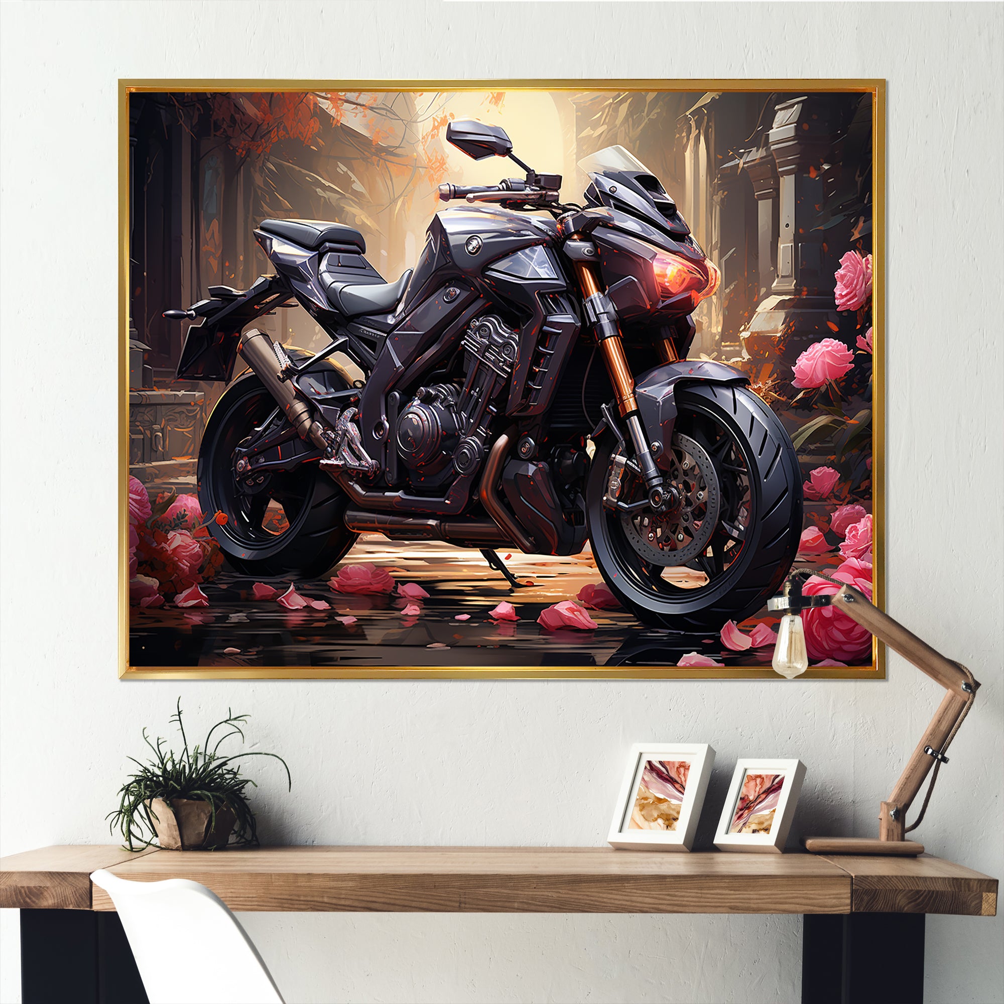 Fastest Bike Harmony - Motorcycle Canvas Wall Art