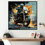 Dirt Bike Motorcycle Matrix - Motorcycle Canvas Wall Art