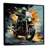 Dirt Bike Motorcycle Matrix - Motorcycle Canvas Wall Art