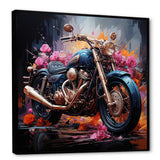 Expressionist Motor Adventure - Motorcycle Canvas Wall Art