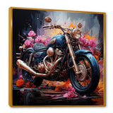 Expressionist Motor Adventure - Motorcycle Canvas Wall Art