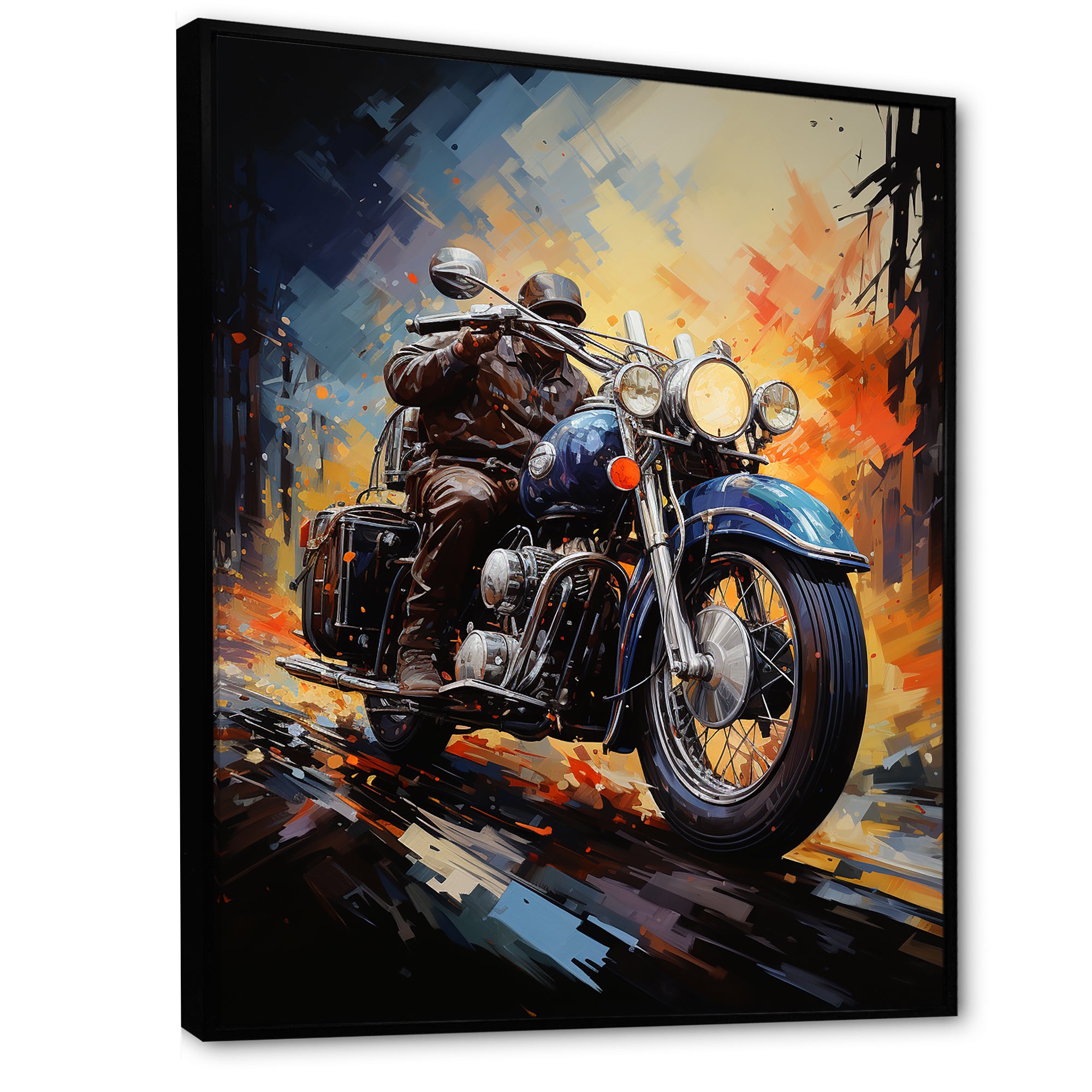 Fantasy Motorcycle Odyssey - Motorcycle Canvas Wall Art