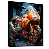 Geometric Bike Essence - Motorcycle Canvas Wall Art