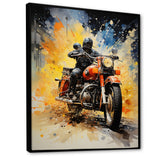 Industrial Motorcycle Adventure - Motorcycle Canvas Wall Art