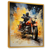 Industrial Motorcycle Adventure - Motorcycle Canvas Wall Art