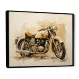Minimalism Motorcycle - Motorcycle Canvas Wall Art