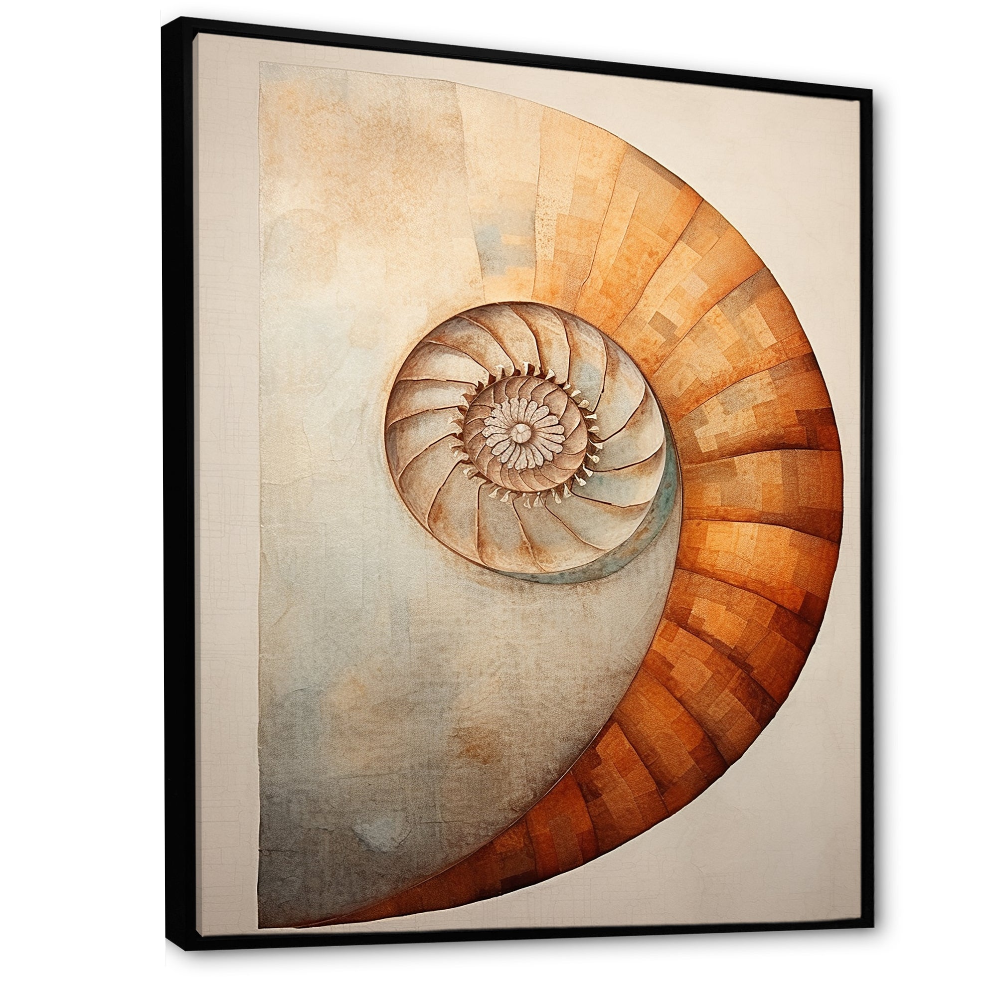 Copper Curves Nautilus Spiral - Nautilus Wall Decor
