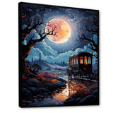 A Fantasy Gothic Old Cart - Old American Cart Canvas Wall Art
