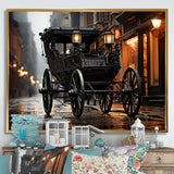 A Romantic Gothic Old Cart - Old American Cart Canvas Wall Art