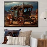 Fantasy Western Wagon In Usa - Old American Cart Canvas Wall Art